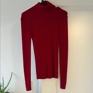 Red Turtleneck Sweater